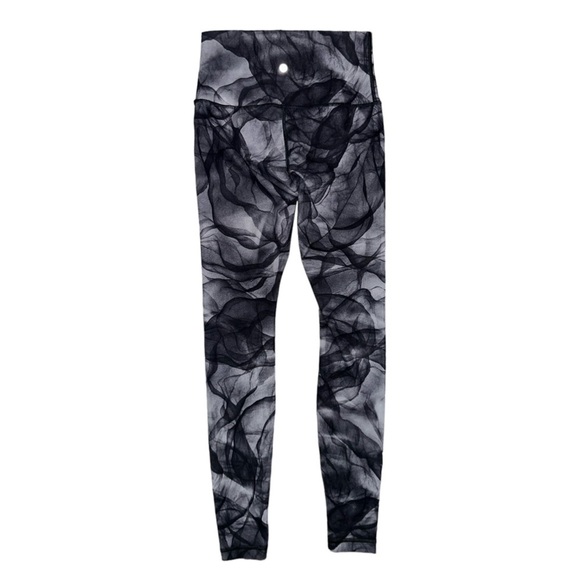 Lululemon Wunder Under Pant High Rise Leggings Midnight Tulle Multi Black Sz 6 - Picture 6 of 11